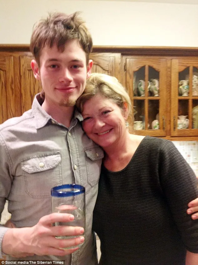 Colin Madsen and his mother