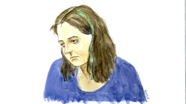 Artistic depiction of Caroline in Court