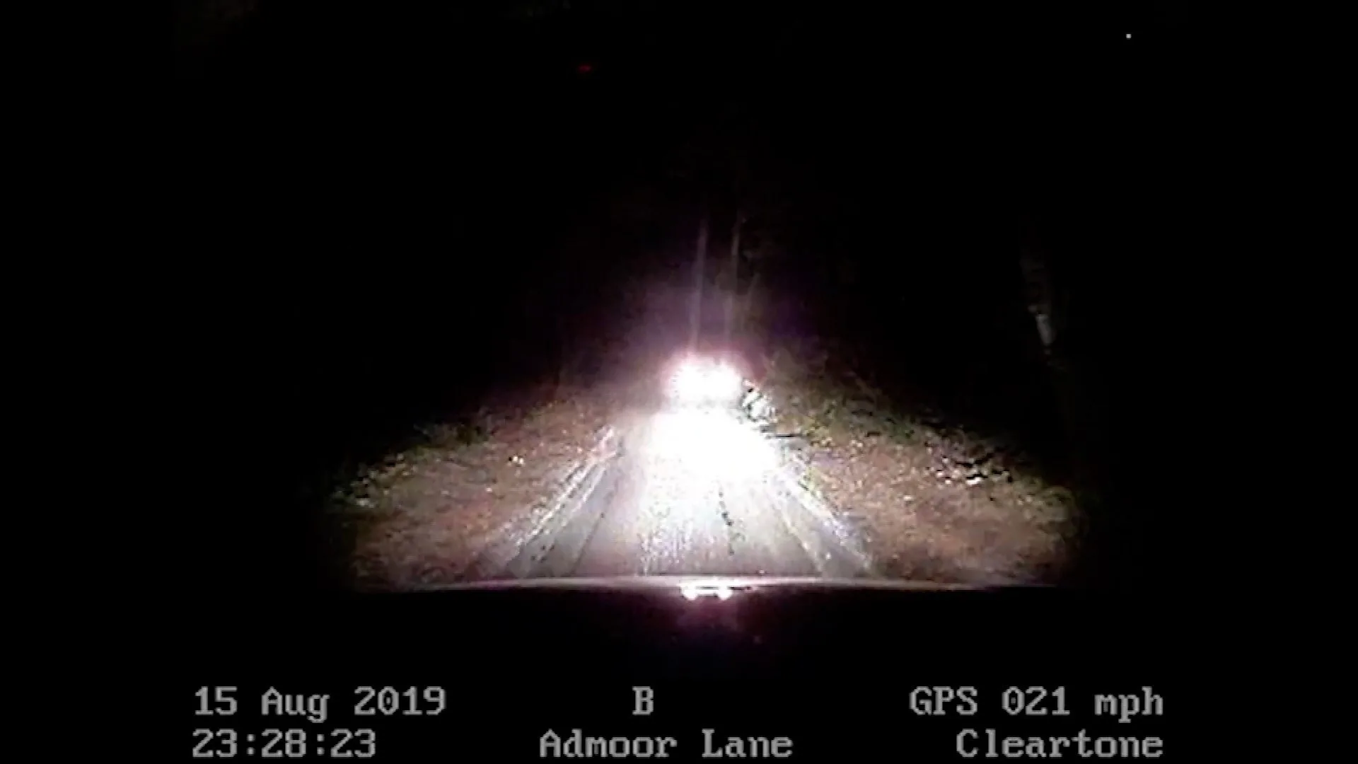 Real dash cam video police on admoor lane